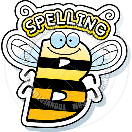460x460 Cartoon Spelling Bee Text By Cory Thoman Toon Vectors Eps