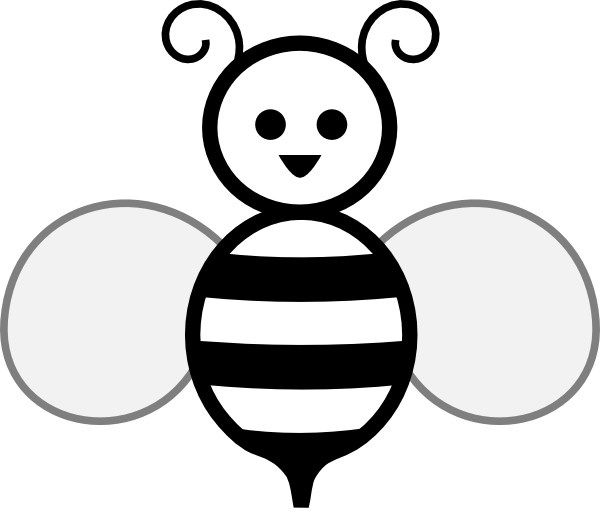 600x514 Best Bee Clipart Black And White