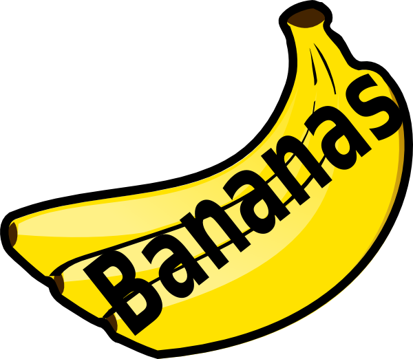 600x522 Bananas With Spelling Clip Art