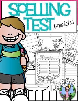 270x350 Best Spelling Test Template Ideas 4th Grade