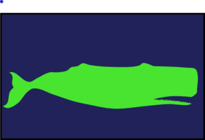 299x204 Lime Green Sperm Whale Clip Art