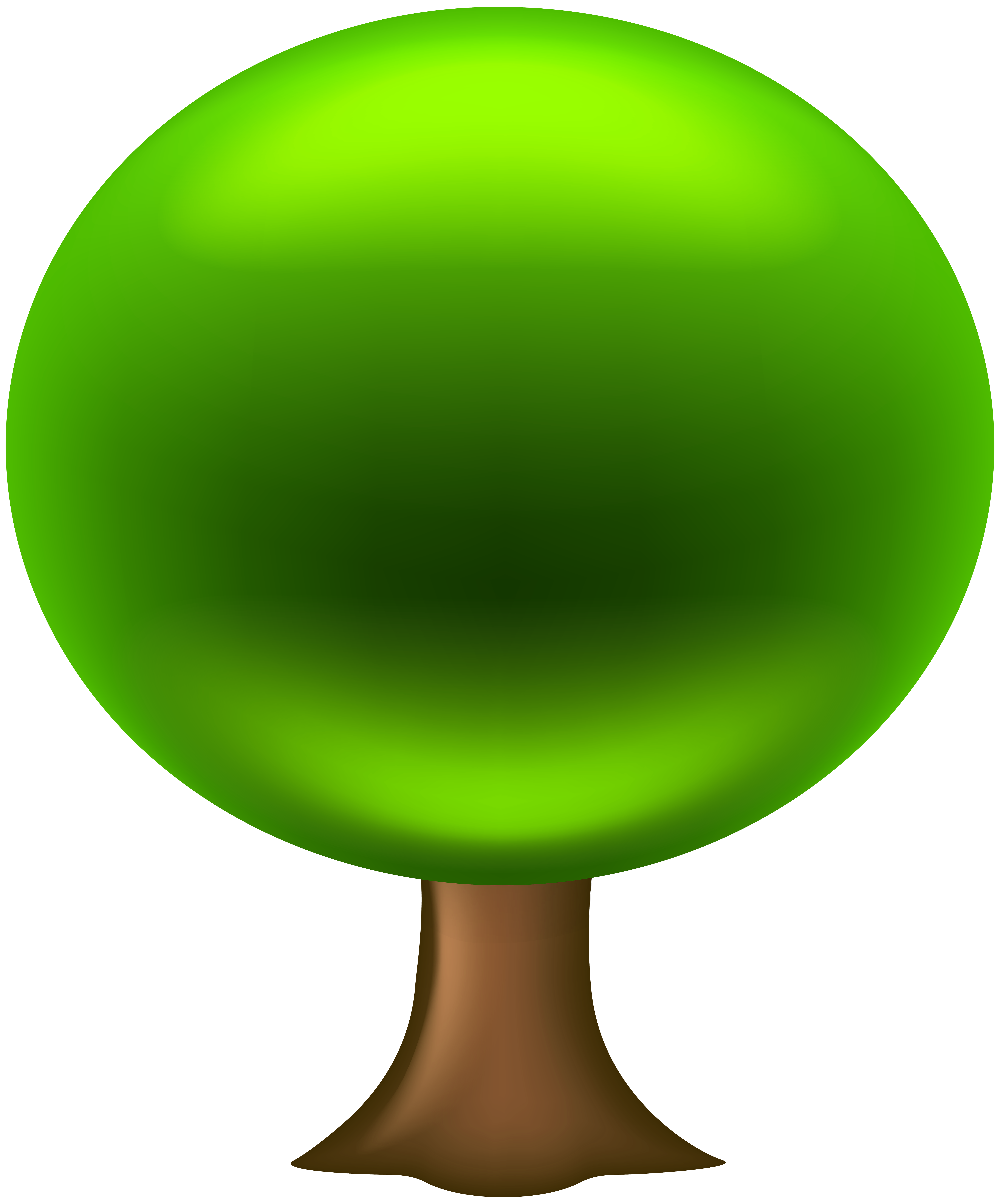 6646x8000 Oval Tree Png Clip Art
