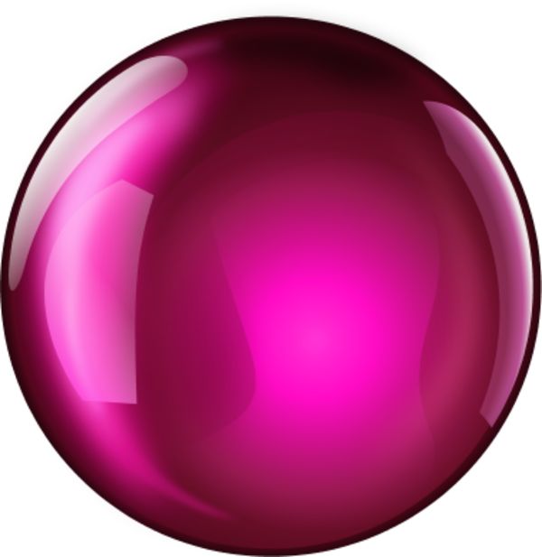 600x617 Sphere Clipart Pink