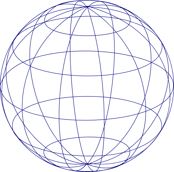 600x594 Blue Sphere Clip Art