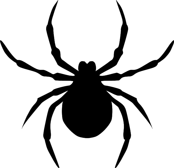 600x580 Spider Clipart Silhouette