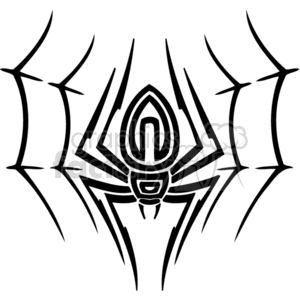 300x300 Royalty Free Custom Spider And Web 374513 Vector Clip Art Image