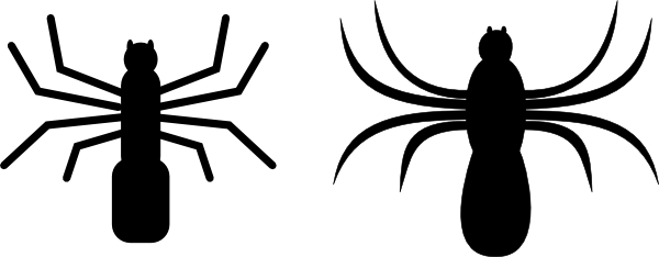 600x234 Spider Clip Art Free Vector 4vector