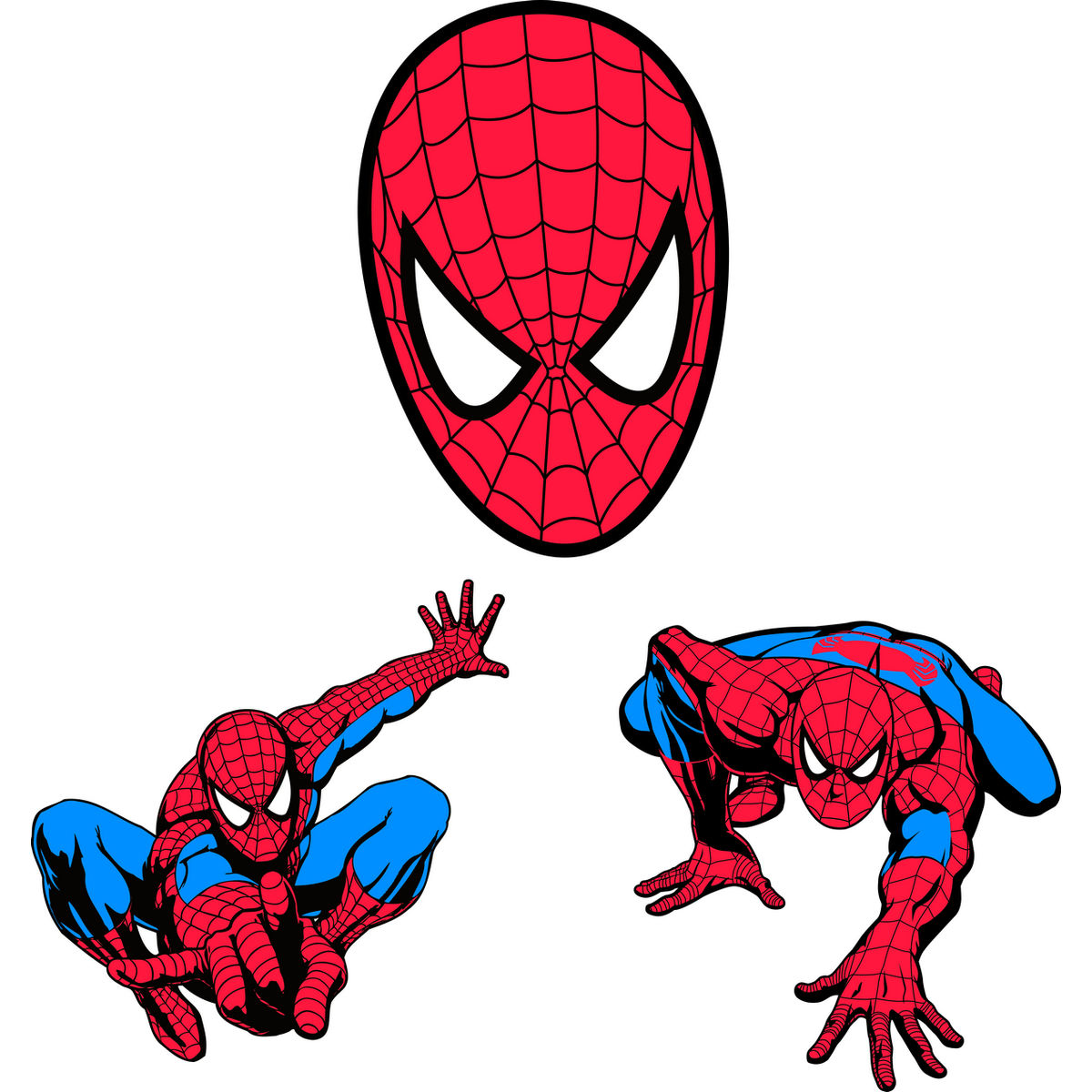 1200x1200 Clipart Man Spider