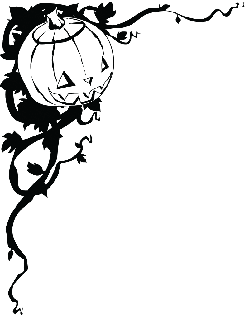 799x1024 Halloween Border Spider Web Borders Clipart 2
