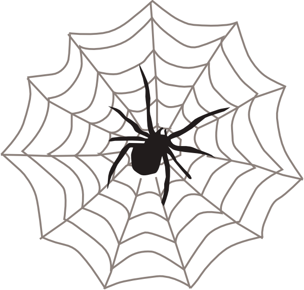 600x574 Large Spider Web Clipart