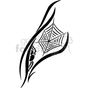 300x300 Royalty Free Spider In Web 374509 Vector Clip Art Image