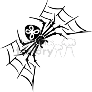 300x300 Royalty Free Spider In Web 374548 Vector Clip Art Image