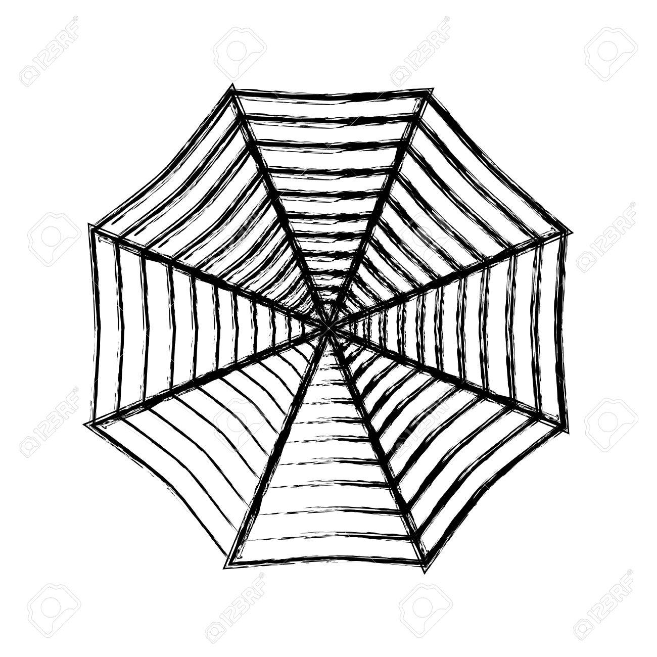 1300x1300 Spider Web Icon Over White Background Vector Illustration Royalty