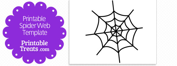 610x229 Printable Spider Web Template Printable