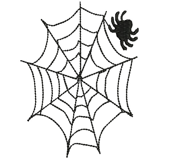 595x551 Spider Web Embroidery Designs