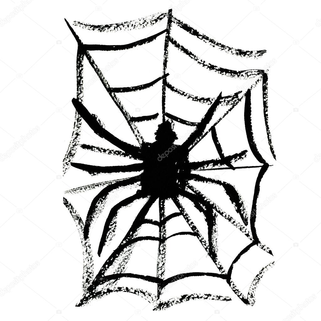 Кованый паук в паутине вектор