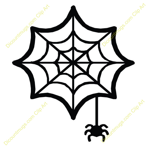 500x500 Simple Clipart Spider Web