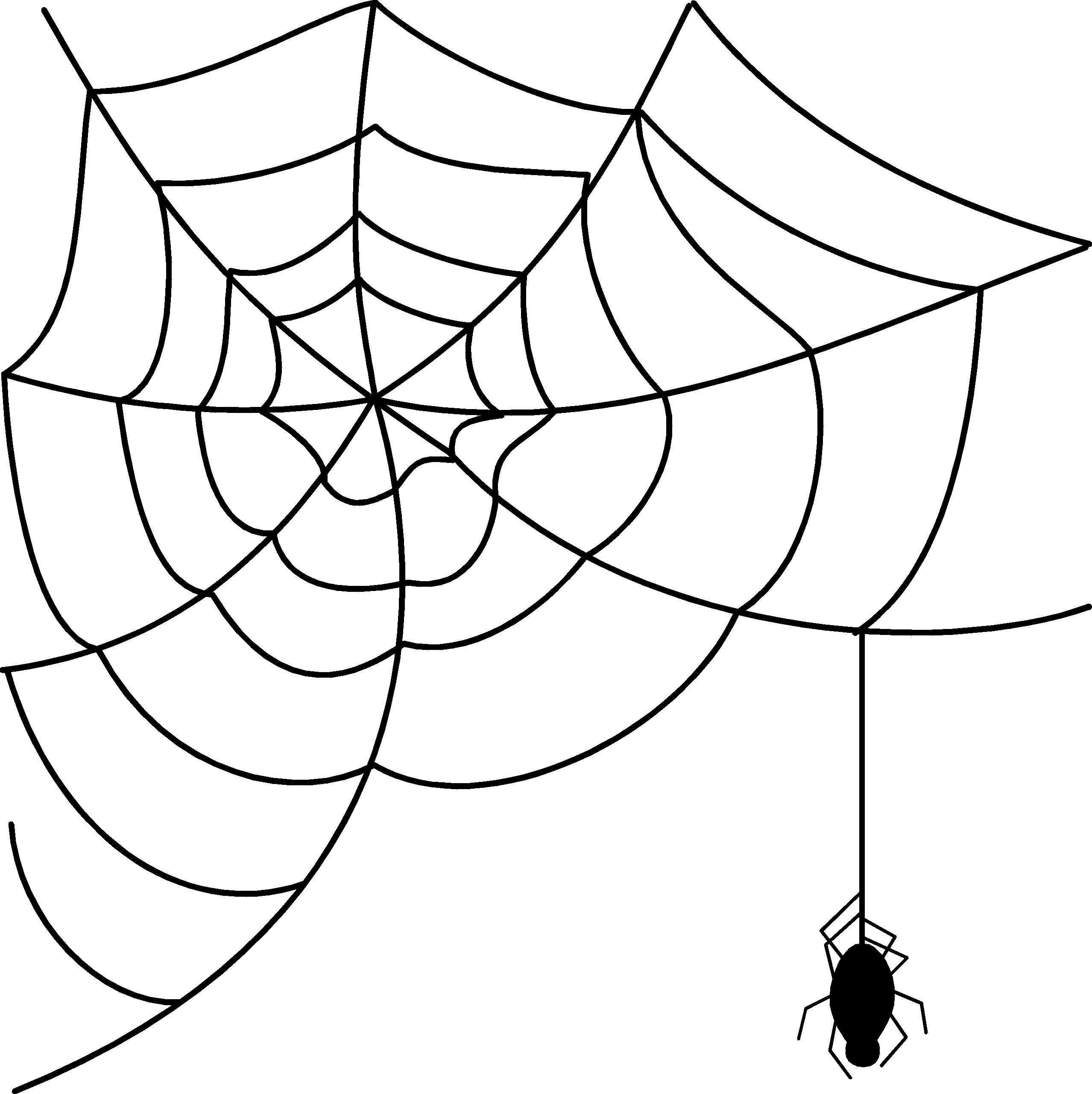 2557x2562 Spider Web Clip Art