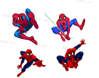 340x270 Spiderman Clip Art Etsy