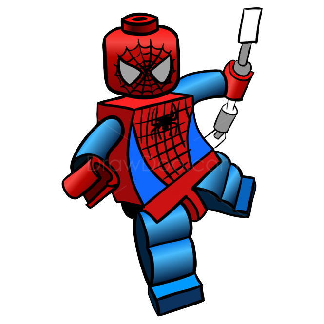 665x665 Lego Spiderman Clipart Image