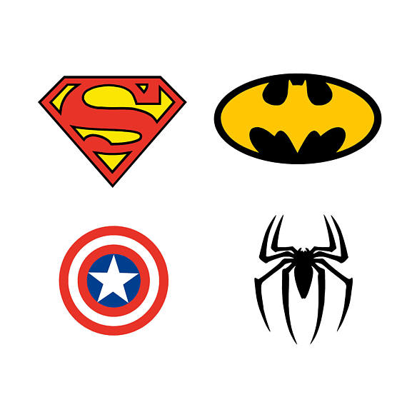 570x570 Superheros Clip Art Svg Downloadable For Cricut Or Other Vinyl