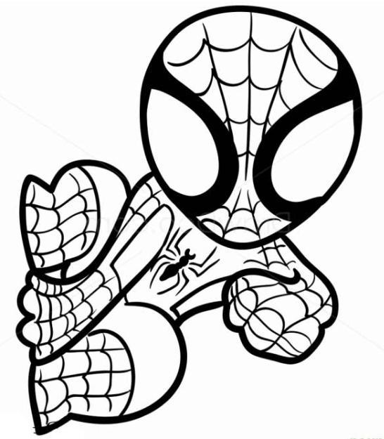 546x625 Coloring Spiderman
