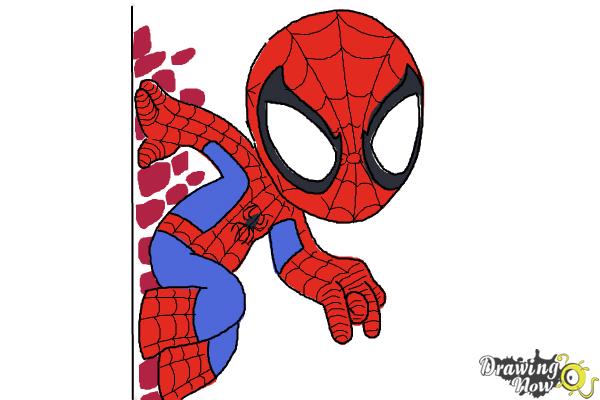 Spiderman Drawing Easy | Free download on ClipArtMag