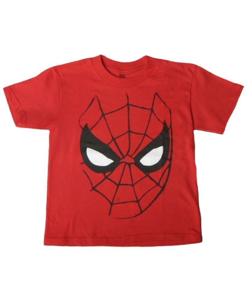 834x1000 Boys Face Spiderman T Shirt