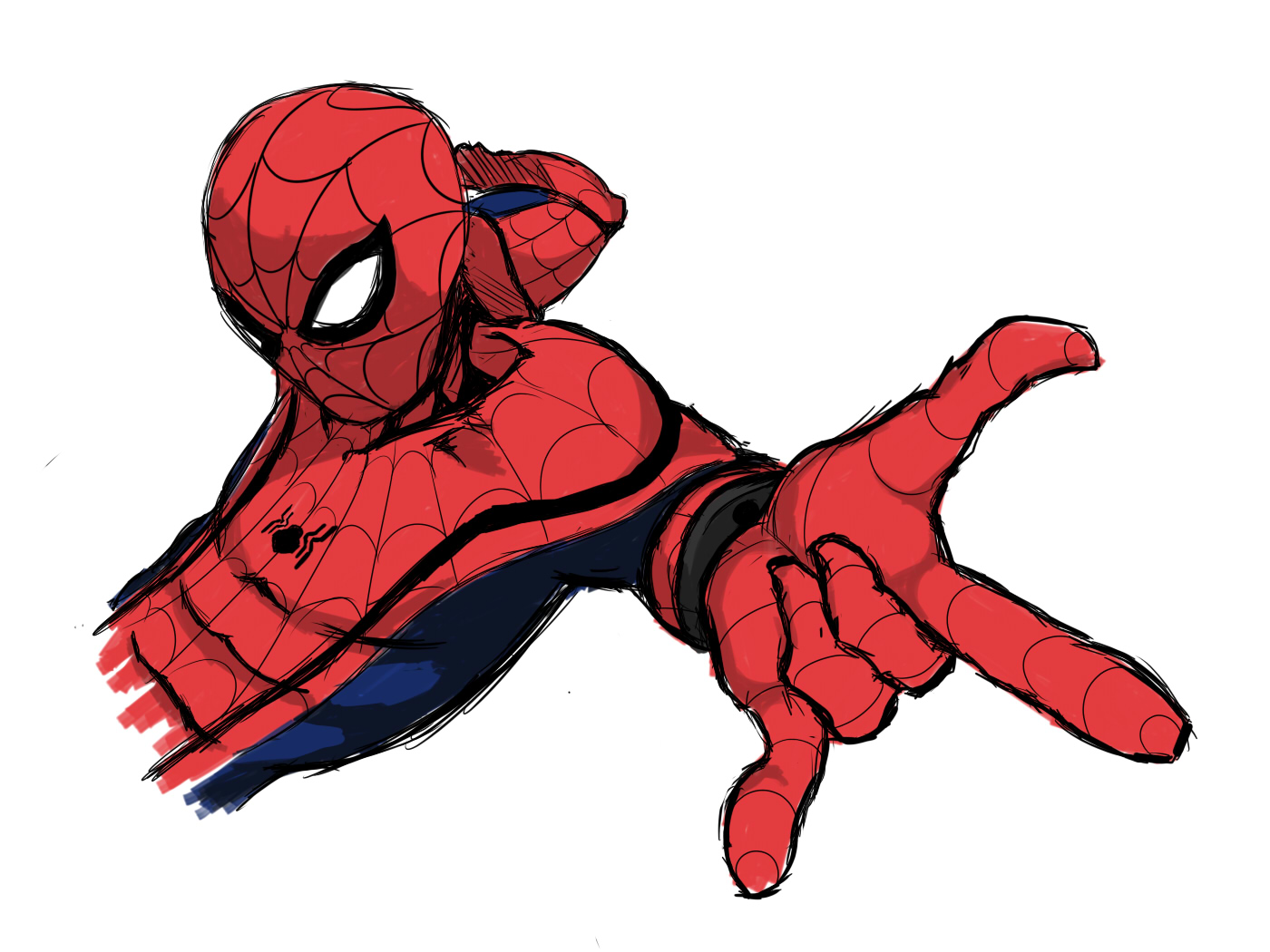 1400x1050 Mcu Spider Man By Fuwoops