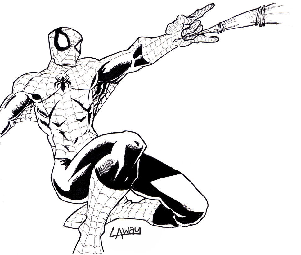 Spiderman Line Art | Free download on ClipArtMag