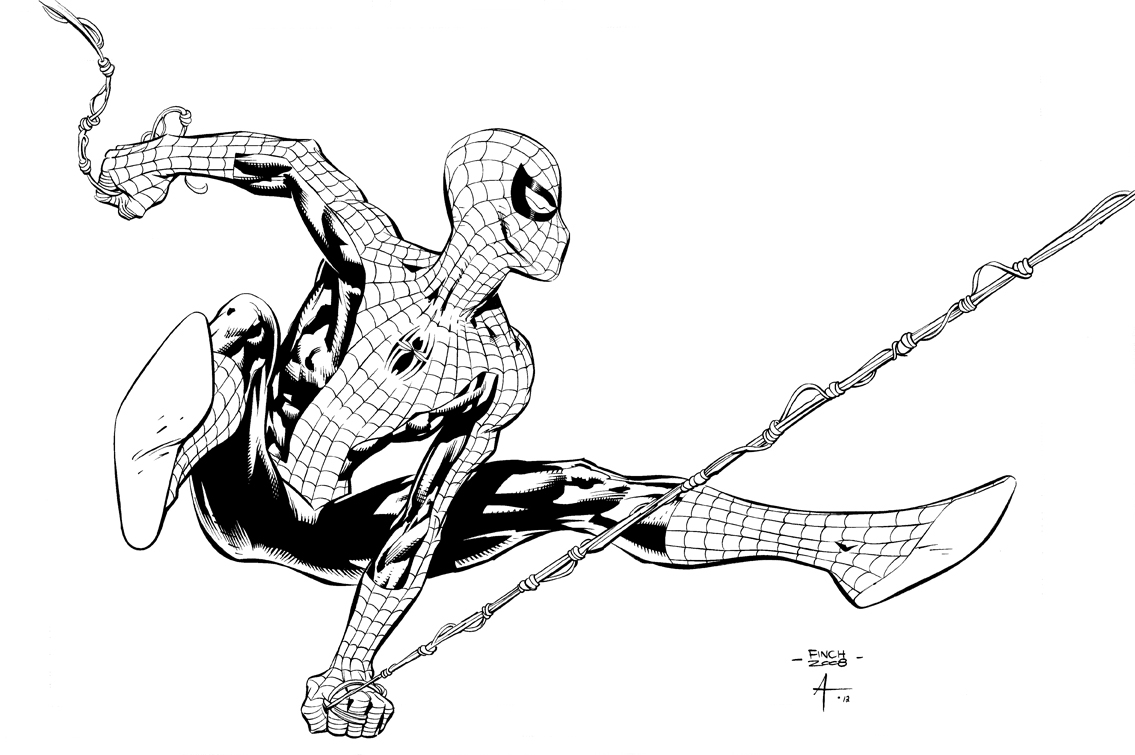 Spiderman Line Art | Free download on ClipArtMag