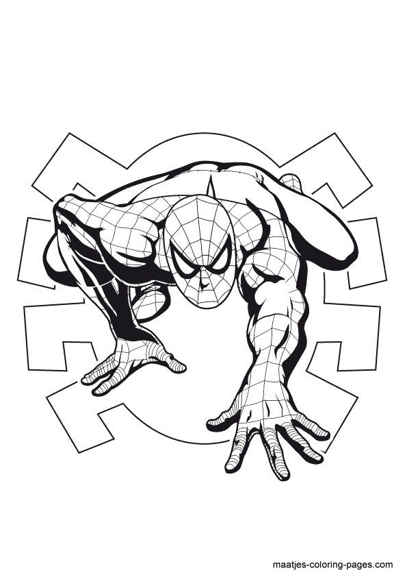 Spiderman Line Art | Free download on ClipArtMag