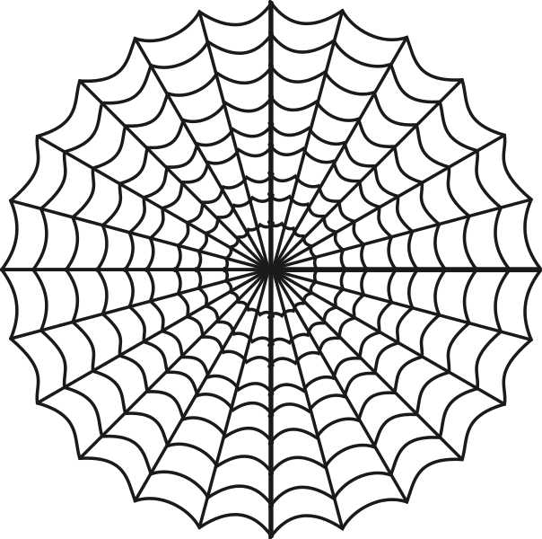 604x600 Free Spider Web Clip Art 4