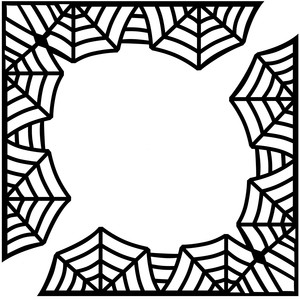 300x300 Silhouette Design Store Spider Web Corners Stencils