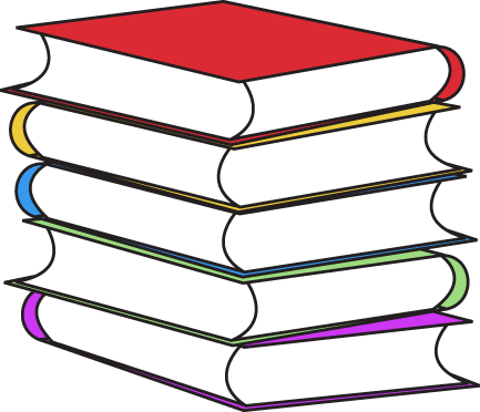 433x372 Stacked Book Spine Clipart 2121720