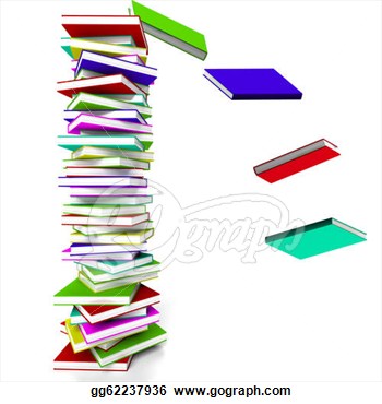 350x370 Stacked Book Spine Clipart 2121739