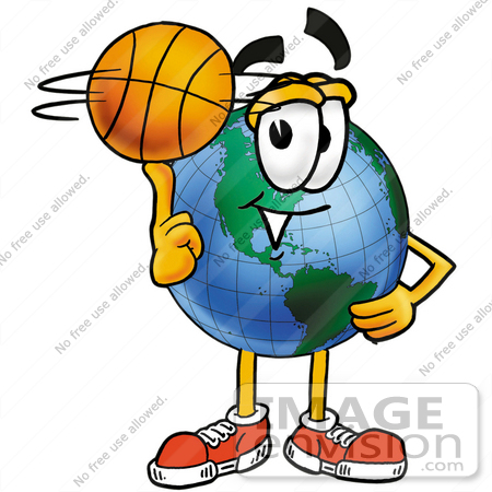 450x450 Cliprt Graphic Of World Globe Cartoon Character Spinning