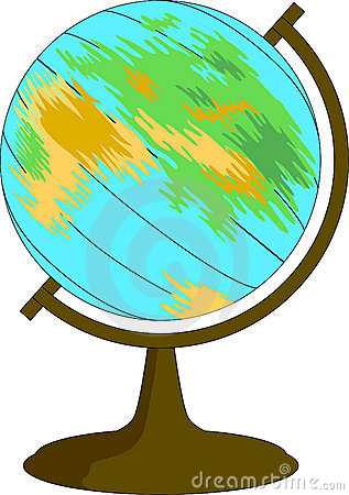 317x450 Spinning Globe Clipart