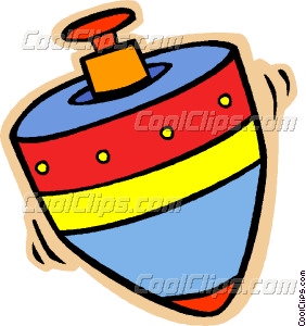 282x300 Spinning Top Vector Clip Art