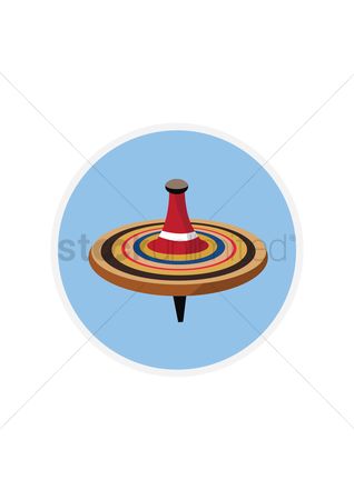 318x450 Free Spinning Top Stock Vectors Stockunlimited