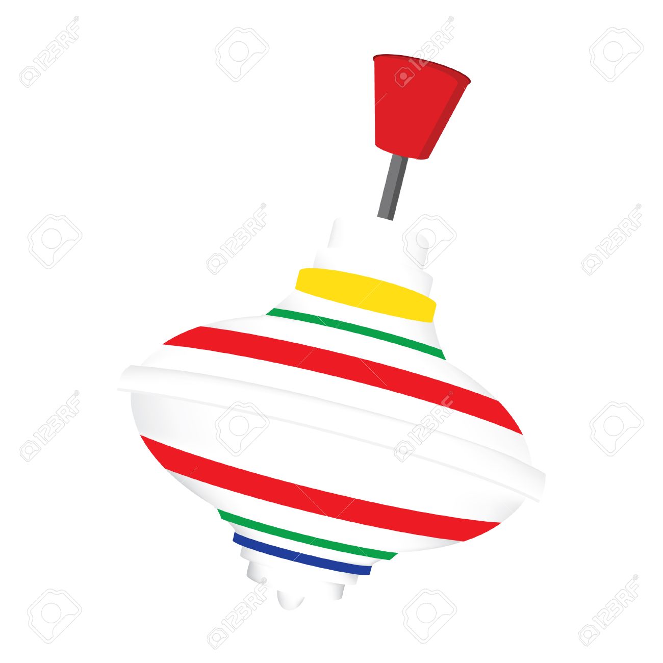 1300x1300 Multicolored Striped Whirligig Toy Vector Isolated, Spinning