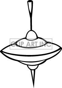 204x288 Spinning Top Black And White Clipart