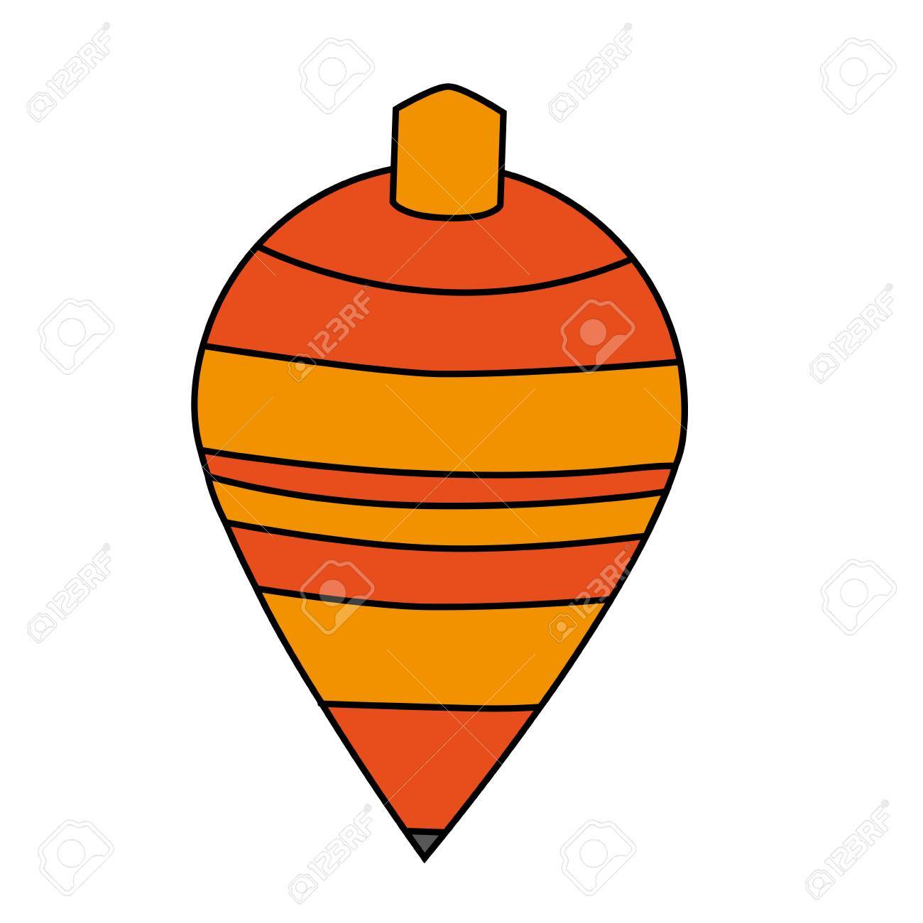 1300x1300 Spinning Top Toy Icon. Childhood Play Game And Object Theme