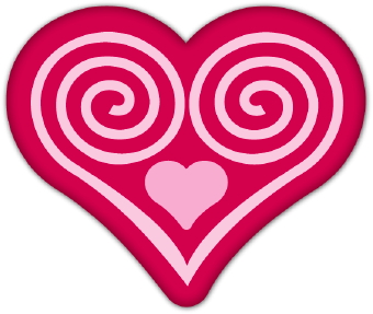340x287 Spiral Heart Clip Art