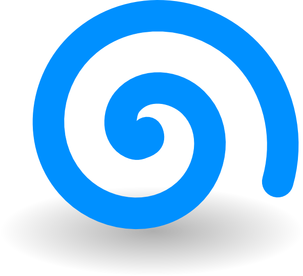 600x547 Turquoise Spiral Clip Art