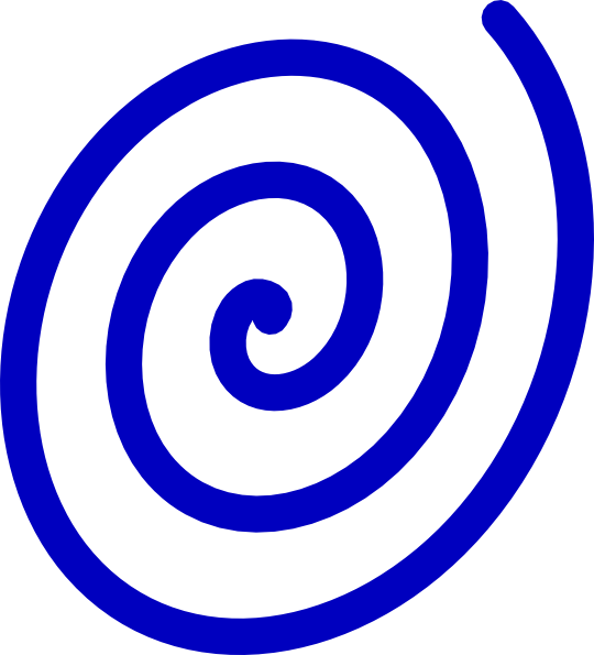 540x595 Blue Spiral Clip Art
