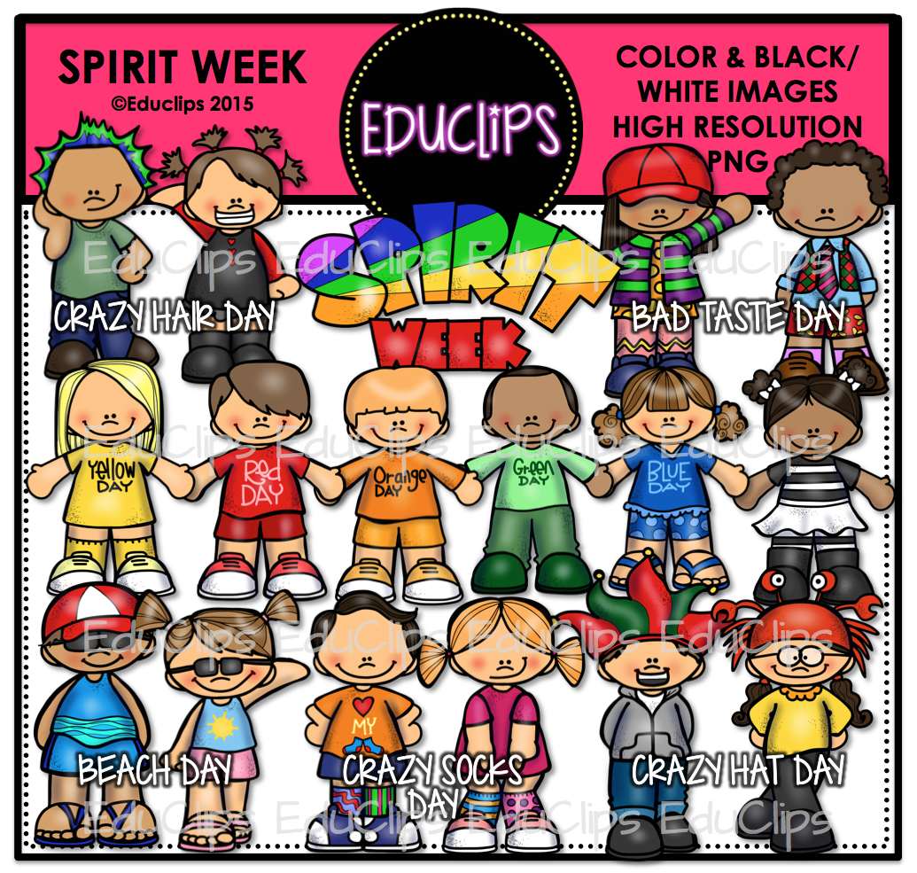 1035x985 Spirit Week Clipart