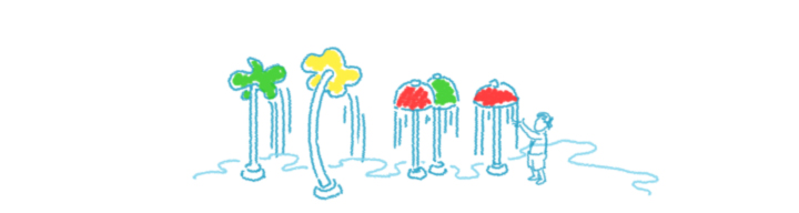720x192 Sream Clipart Splash Pad