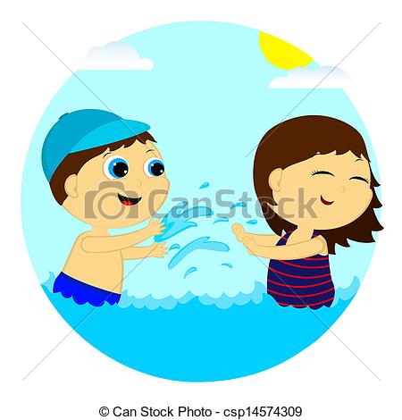 450x470 Splashing Clipart