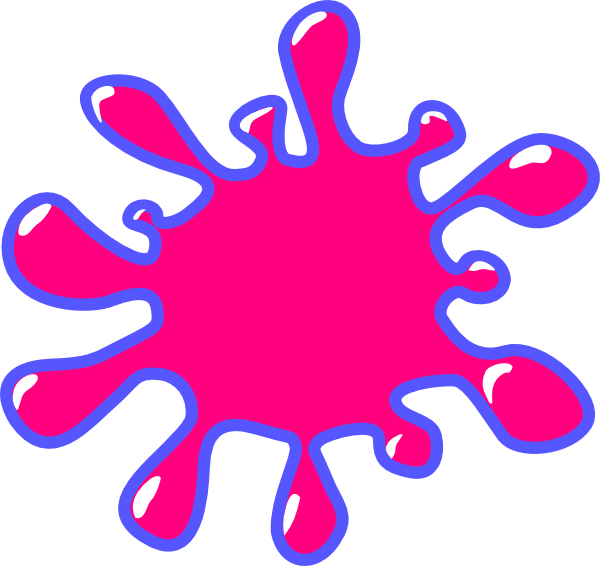 600x566 Pink Splatter Clip Art
